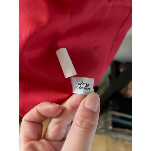 Pendleton Holiday Red 100% Wool Blazer Jacket Size 8 - Picture 6 of 7